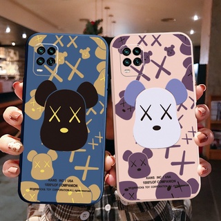 เคสโทรศัพท์ ซิลิโคนนิ่ม ขอบตรง ลาย Kaws แฟชั่น สําหรับ Realme C25 C25S C11 C12 C15 C17 7i 7 8 Pro 5 5i 5S 6i C3