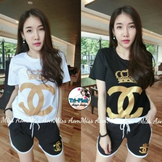 เสื้อยืดคอตตตอน Chanel