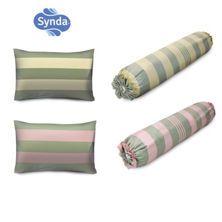  Synda ปลอกหมอนCotton ทอ 500 เส้นด้าย รุ่น SMOOTHLY GREEN / PINK