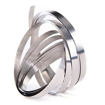 แผ่นนิกเกิลเชื่อมแบตเตอรี่​ ยาว10M หนา 0.1มม กว้าง 4,5,6 มม Nickel Plated Steel Belt Strip Roll 4,5,6 mm x 0.1mm 10m