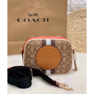 Coach Dempsey Camera Bag In Signature Jacquard