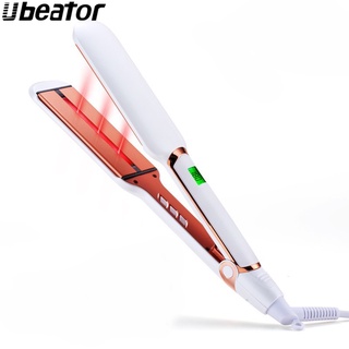 Ubeator เครื่องหนีบผมตรง เซรามิค อินฟราเรด เหล็กแบน โปร อินฟราเรด