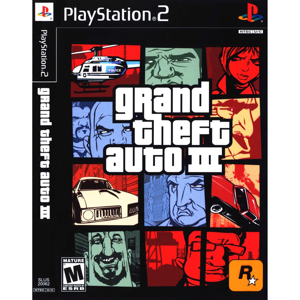 แผ่นเกมส์ Grand Theft Auto 3 PS2 Playstation 2 คุณภาพสูง ราคาถูก
