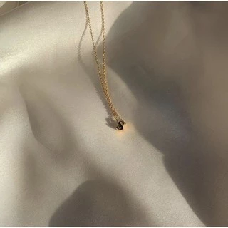 สร้อยสเตนเลส HER OBJECTIVE_TINY INITIAL NECKLACE