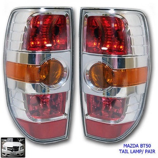 ไฟท้าย MAZDA BT50 รุ่น โครม ไฟท้ายแต่ง มาสด้า BT50 ปี 2008 - 2011 1 คู่