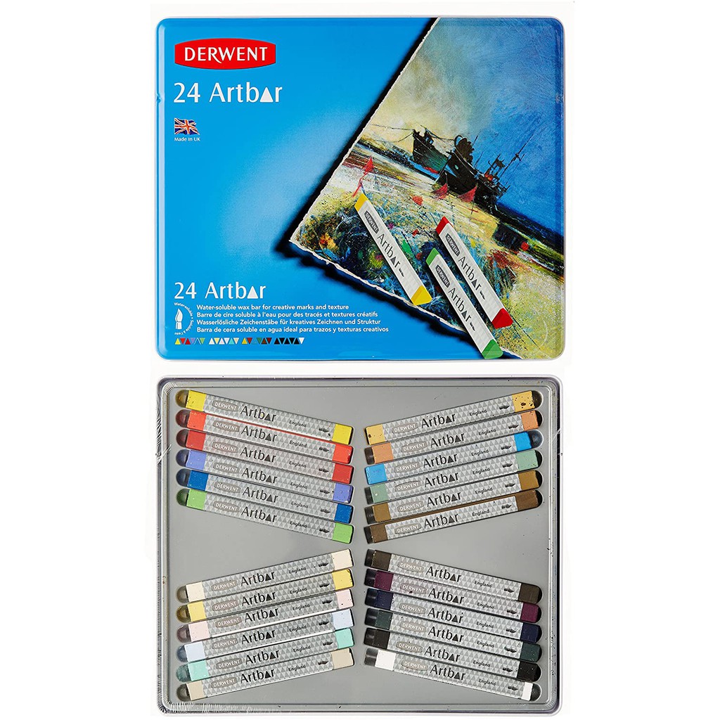(พรีออร์เดอร์ 3-5 วัน) DERWENT สีแท่ง ARTBAR 24/36 สี ( Artbar 24/36 colours ) 1 ชุด  2300588/2300589
