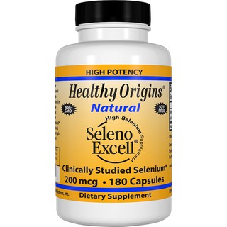 Healthy Origins, Seleno Excell, 200 mcg, 180 Capsules