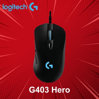 เมาส์เกมมิ่ง Logitech รุ่น G403 Hero ประกันศูนย์ 2 ปี