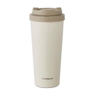 Dee-Double กระติกสุญญากาศ LOCKNLOCK METRO TUMBLER 550 มล. สีขาว กระติกน้ำสุญญากาศ