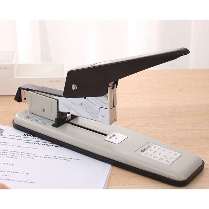 Heavy-Duty Stapler เครื่องเย็บกระดาษ 210 หน้า Office Supplies stapler Small stapler Multifunctional stapler for students