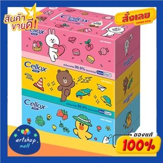 เซลล็อกซ์ พิวริฟาย ไลน์เฟรนด์ กระดาษเช็ดหน้า 140 แผ่น แพ็ค 3 คละลายCellox Purify Line Friends Facial Tissue 140 Sheets P