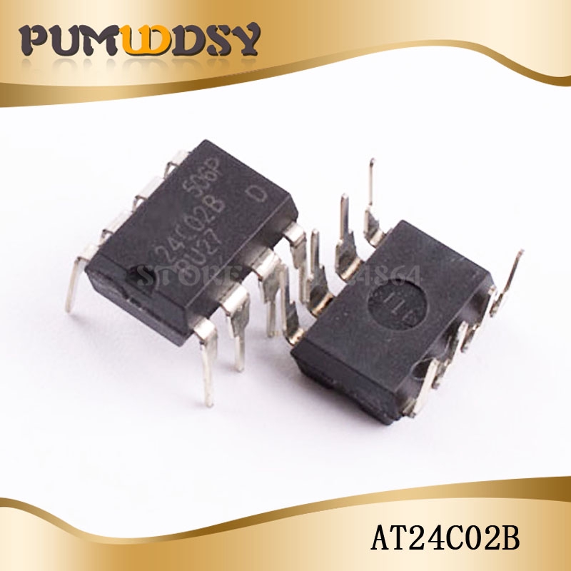 10PCS free shipping AT24C02 24C02N 24C02BN 24C02 DIP-8 The new quality is very good work 100% of the