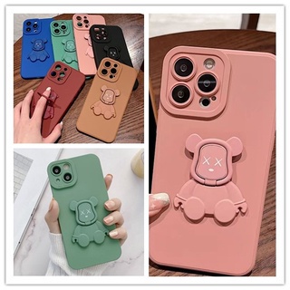 เคสโทรศัพท์มือถือ ลายการ์ตูนหมี พร้อมขาตั้ง สําหรับ redmi note 9pro redmi note 10pro redmi note 11pro 5G