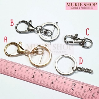 Mukie shop DIY พวงกุญแจ ห่วงพวงกุญแจ ก้ามปู คอหมา พวงกุญแจโซ่ DIYเครื่องประดับ