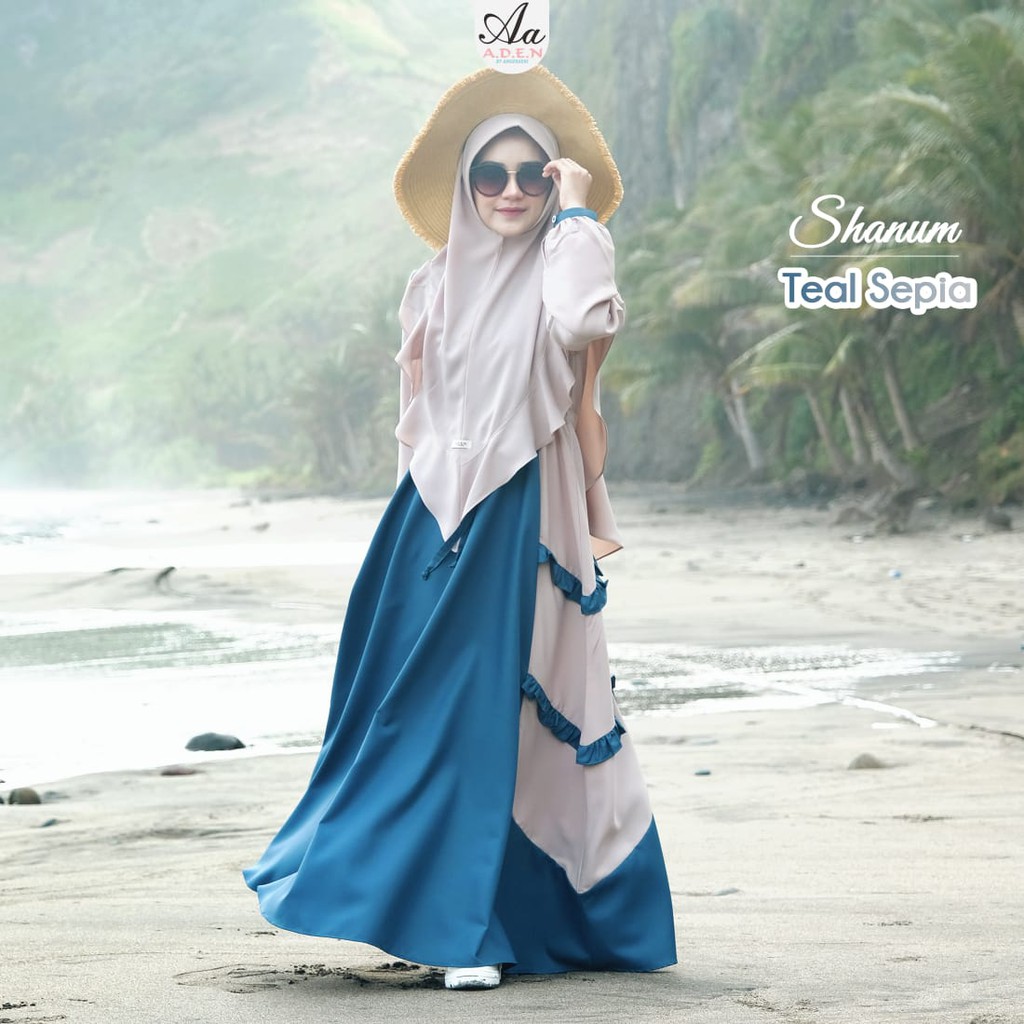 Khimar Syari Toyobo Dress Ori Gamis Set โดย Aden Hijab