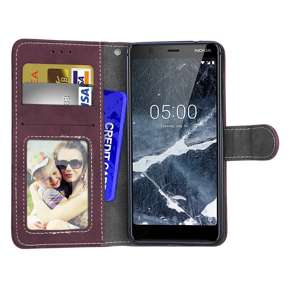 เคสโทรศัพท์มือถือหนัง Pu แบบฝาพับสไตล์วินเทจสําหรับ Nokia 5.1 Nokia5.1 #8