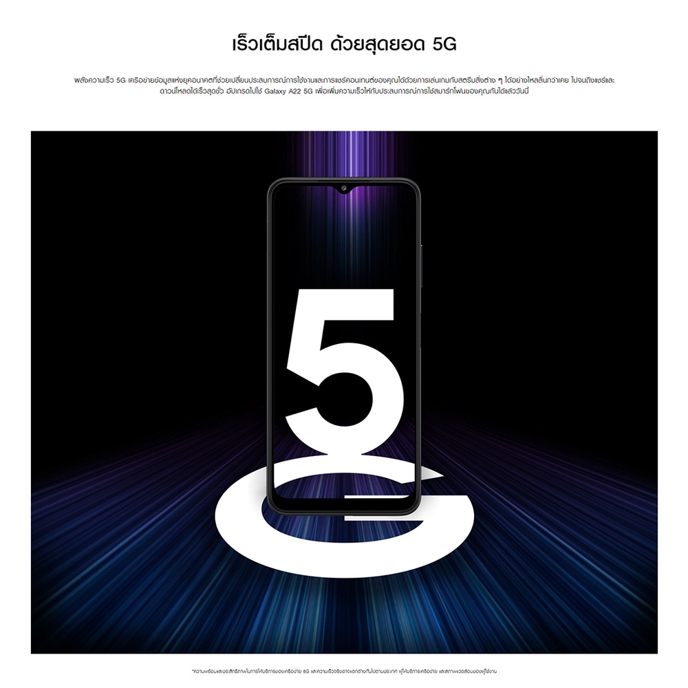 [เหลือ 9,249 ทักแชทรับโค้ด]Samsung Galaxy A22 5G 8/128GB จอ 6.6” กล้องหน้า 8MP กล้องหลัง 48+5+2MP แบต 5000mAh #2