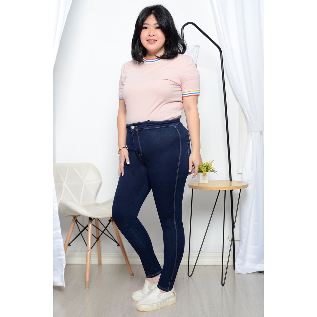 Himiso VOICE Stretch Jeggings กางเกงยีนส์ BIO5 525 BIG Highwaist HW คุณภาพสูงผู้หญิงและ 39; กางเกง