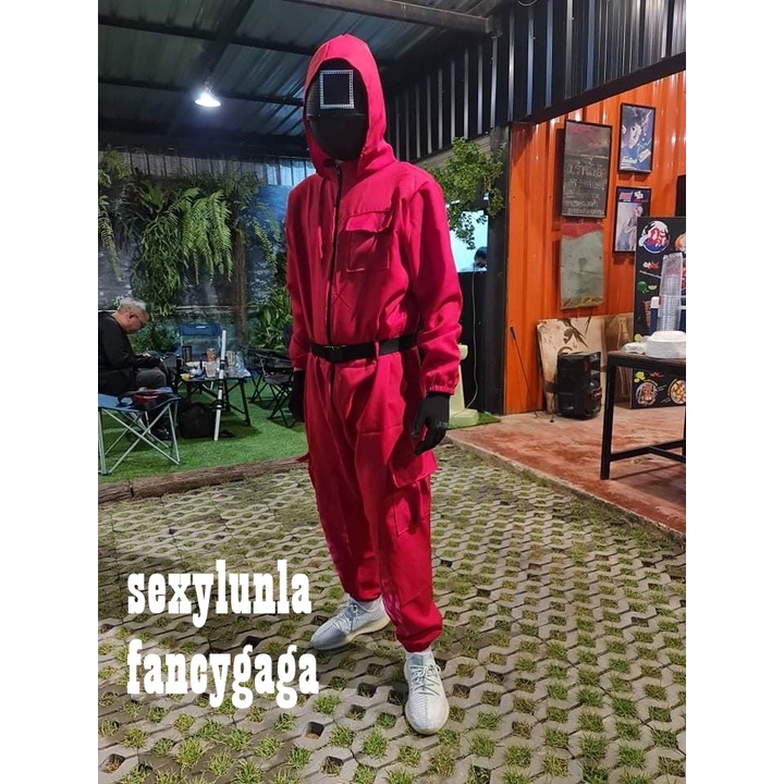 ชุดโกโกวา - ชุดผู้คุมเกม ชุดสีแดง ผู้ใหญ่และเด็ก 7C249 7C253 7C248