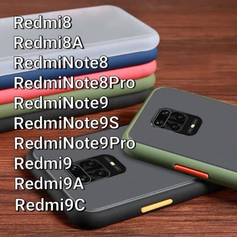 เคสขอบนิ่มหลังแข็งขุ่น For Redmi 8 / 8A / Redmi Note 8 Pro / Note8 / Redmi Note​9S​ / Redmi Note9 / Redmi 9 / 9A 9C