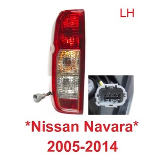 ข้างซ้าย ไฟท้าย ฝาแดง NISSAN NAVARA D40 2005-2014 นิสสัน นาวาร่า ดี40 ไฟท้ายรถ ไฟรถยนต์ ไฟหลัง เสื้อไฟท้าย