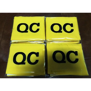 ปลอกแขน QC-QUALITY INSPECTOR สีเหลือง