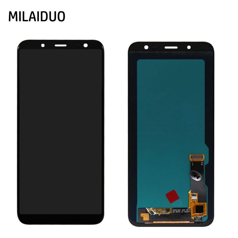 AMOLED/TFT LCD สําหรับ Samsung Galaxy J6 2018 J600 J600F J600Y จอแสดงผล LCD Touch Screen Digitizer A