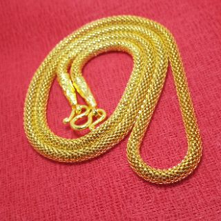 สร้อยคอทองไมคร่อนลายตาข่าย หนัก 1 บาท