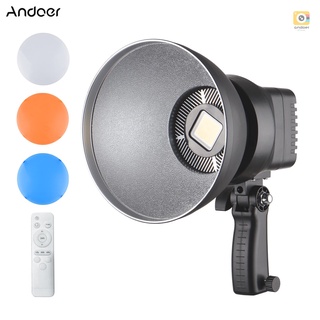 Andoer ไฟวิดีโอ LED 150W 6500K 15000LM CRI95+ 10%-100% หรี่แสงได้ พร้อมแผงกรอง 3 แผง และรีโมตคอนโทรล