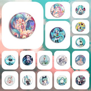 เข็ดกลัด(พร้อมส่ง🇹🇭)การ์ตูนฮัตสึเนะ มิกุ(Hatsune Miku)