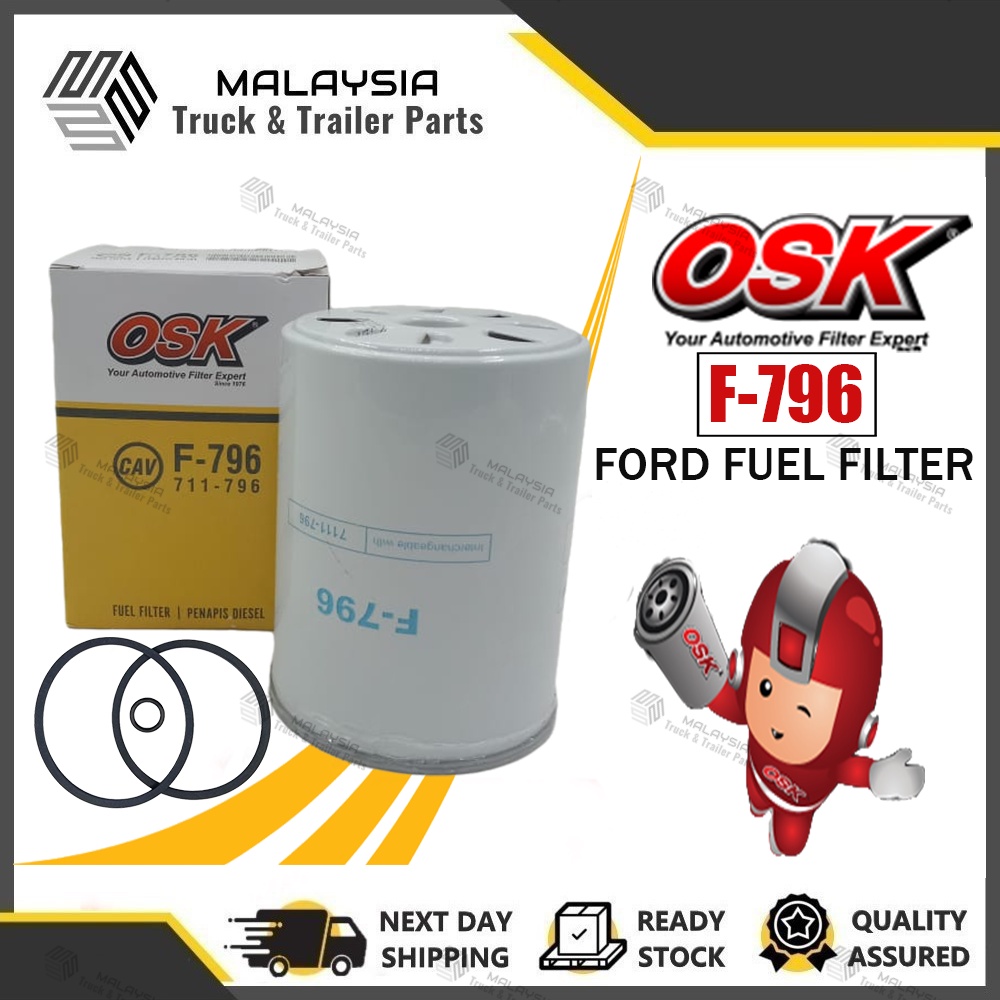 OSK F-796 FORD FUEL FILTER (711-796)