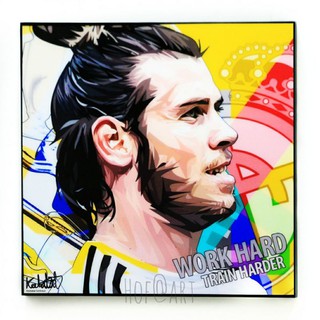 Gareth Bale #2 แกเร็ธ เบล เรอัล มาดริด Real Madrid รูปภาพ​ติด​ผนัง​ pop art ฟุตบอล​ กรอบรูป​​ ของขวัญ รูปภาพ​