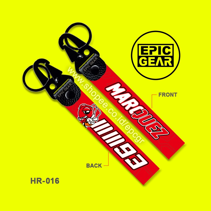 GANTUNGAN คุณภาพสูงพวงกุญแจ MM93 MARC MARQUEZ MOTORCYCLE KEYCHAIN PREMIUM MM 92 TEAM ORANGE REPSOL H