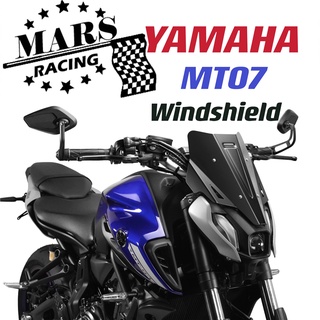 อุปกรณ์เสริมรถจักรยานยนต์กระจกกีฬากระจกบังลม Visor Visor เหมาะสำหรับ YAMAHA MT07 FZ07 2021 2022 yamaha mt-07 fz-07 21-22