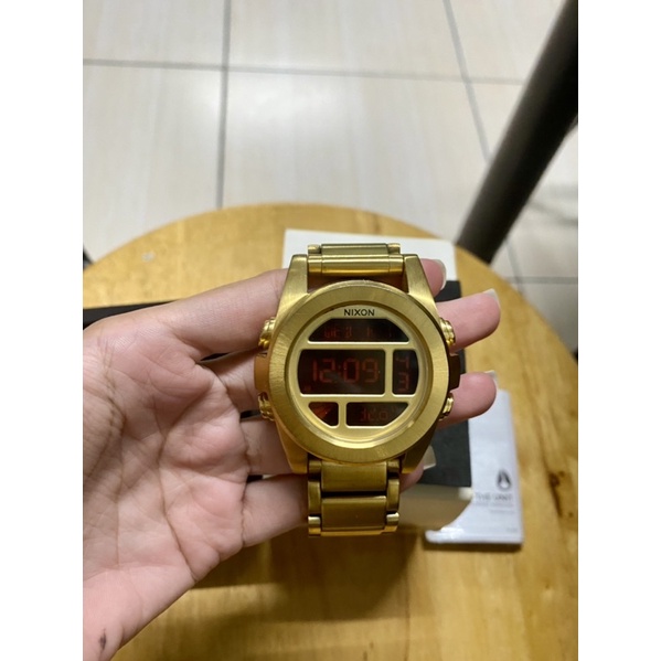 นาฬิกา Nixon Unit ss all gold a360-502 (Used) ของแท้