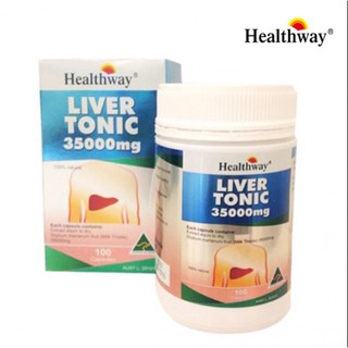 Healthway Liver Tonic 35000 Mg.(100 Capsules) บำรุงตับ กำจัดไขมันเกาะตับ