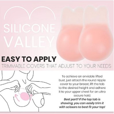 *พร้อมส่งในไทยพรีเมึ่ยม* ซิลิโคนยกกระชับหน้าอกซิลิโคนปิดนม(คู่) รุ่นrabbit 2in1 ปิดจุก - รูปที่ 6