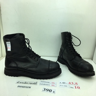 รองเท้าคอมแบท Combat shoes รองเท้าคอมแบททหาร หนังสีดำ สภาพดี ทรงสวย มือสอง คัดเกรด ของนอก เกาหลี