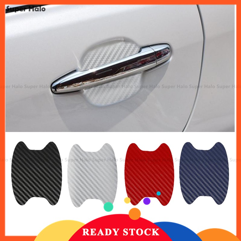 [มาใหม่] สติกเกอร์คาร์บอนไฟเบอร์ สําหรับติดประตูรถยนต์ Honda Nissan Toyota 4 ชิ้น