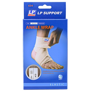 [ของแท้ 100%] LP SUPPORT 634 ANKLE WRAP ที่รัดข้อเท้า FREE SIZE ( ซัพพอร์ท พยุง รัด กล้ามเนื้อ บาดเจ็บ )