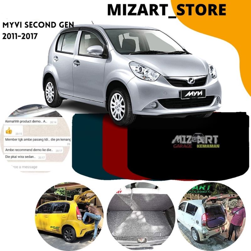 ร้อน! (ADA PINTU) PAPAN BONET KERETA PERODUA MYVI EZI / LAGI BEST PLYWOOD TEBAL 12MM KALIS AIR / SPA