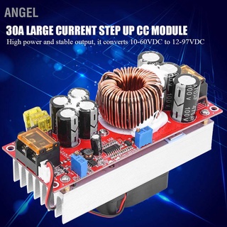 Angel Dc-Dc 10-60V ถึง 12-97V 1500W 30A แรงดันไฟฟ้า สเต็ปอัพ แปลงบูสท์ Cc Cv โมดูลพาวเวอร์ซัพพลาย