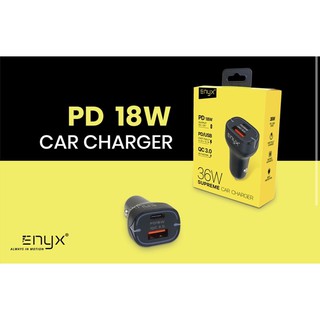 ในรถ 36W ENYX SUPREME CAR CHARGER USB-C PD 18W + USB QC 3.0