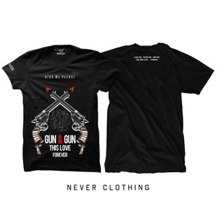 NEVER CLTG เสื้อยืด แขนสั้น รุ่น Gun&amp;Gun2