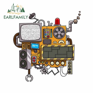 Earlfamily สติกเกอร์ กันน้ํา กันรอยขีดข่วน ลายการ์ตูน JDM VAN ขนาด 13 ซม. x 12.2 ซม. สําหรับติดตกแต่งกระจกรถยนต์