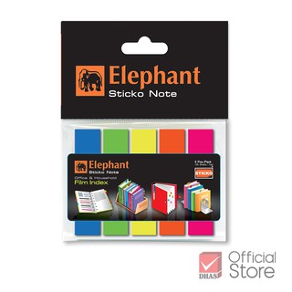 Elephant สติ๊กโก้โน๊ต ฟิล์มอินเด็กซ์ 12X50 มม. 25 แผ่น