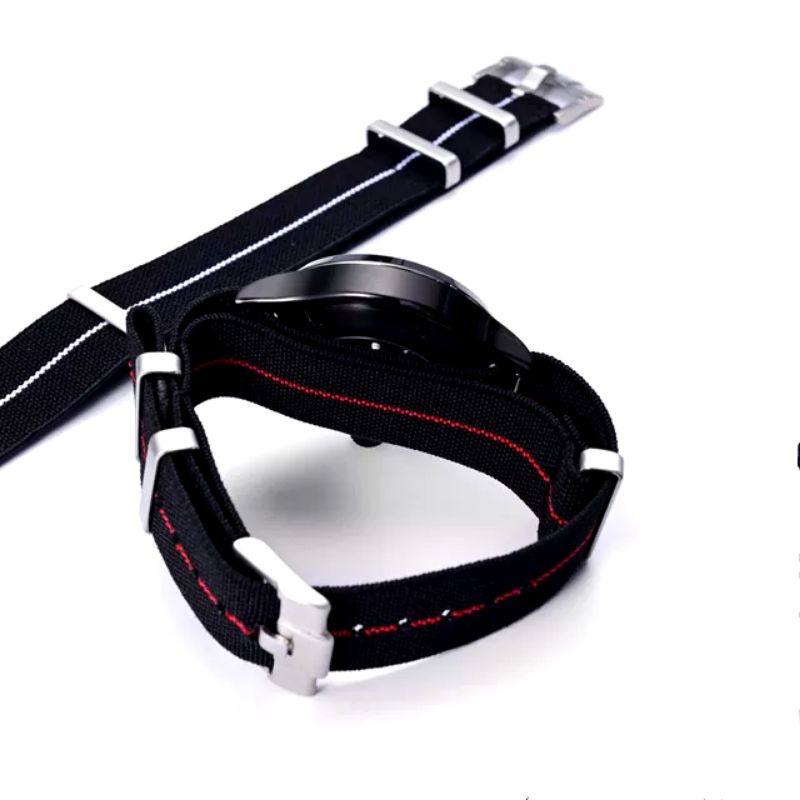 สายนาฬิกา​นาโต้ parachute elastic​ สายมีความยืดหยุ่น​ ให้ความกระชับที่ดีกว่า​ แค่เปลี่ยน​ก็​ดู​เปลี่ยน​