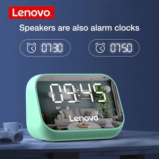 Lenovo TS13 ลําโพงซับวูฟเฟอร์บลูทูธ เครื่องเล่นสเตอริโอ ดิจิทัล LED นาฬิกาปลุกอัจฉริยะ นาฬิกาตั้งโต๊ะ ห้องนอน นาฬิกาปลุกข้างเตียง