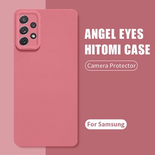 เคสโทรศัพท์มือถือ ซิลิโคนนิ่ม ขอบตรง ลาย Angel Eye Pupil สําหรับ Samsung Galaxy S23 S22 Plus S20 FE S21 Ultra 5G