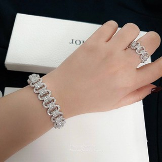 Diamond Bracelet+Ring กำไลข้อมือและแหวนงาน Premium CZ งานพรีเมี่ยมเพชร